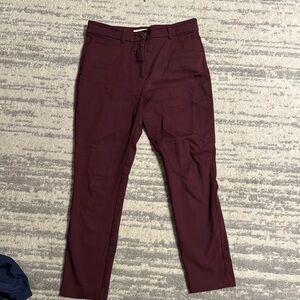 LOFT Burgundy Work Trousers
